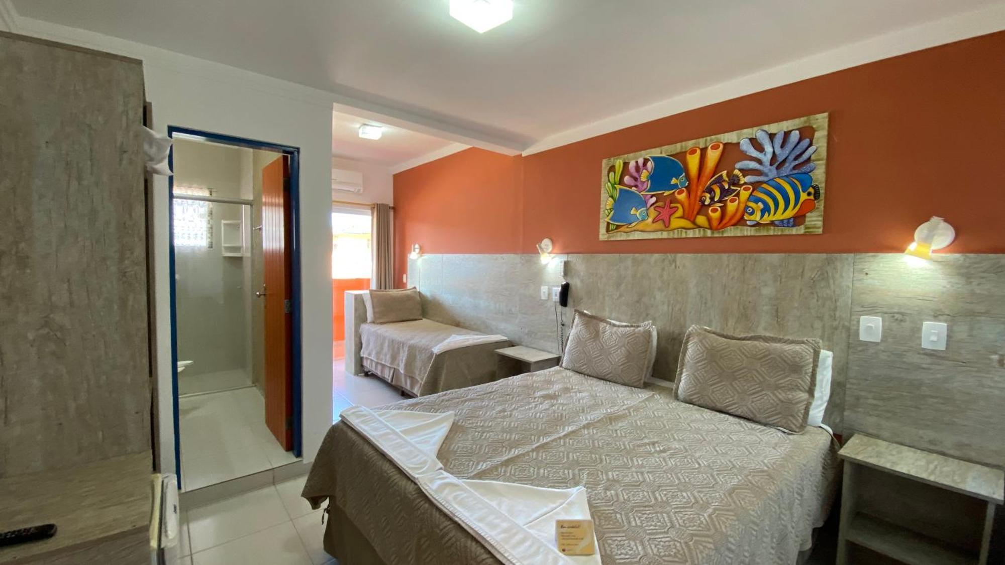 Quarto Triplo Standard com Vista do Mar